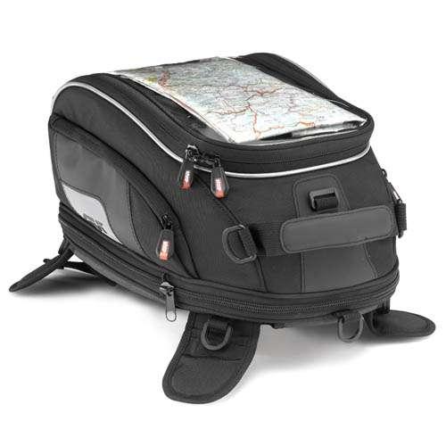 QBag Porte-Cartes Magnétique Moto Réservoir - Sacoche Aimantée + Sangles Pour Carte GPS/Tablette Universelle